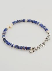 Bracelet Croix et Pierres Bleues