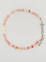 Bracelet Croix et Pierres en Verre