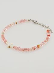 Bracelet Croix et Pierres en Verre