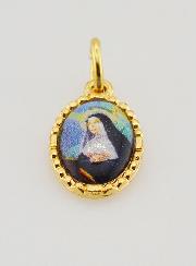 Médaille Bord Torsadé 15mm - Sainte Rita