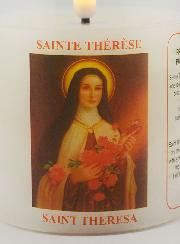 Bougie d'Église à Piles - Sainte Thérèse