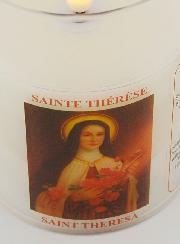 Bougie d'Église à Piles - Sainte Thérèse