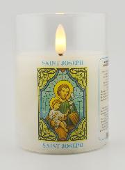 Bougie d'Église à Piles - Saint Joseph