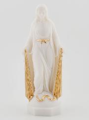 Statue Vierge Miraculeuse aux Rayons Dorés - 12cm