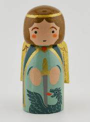 Statue de Saint Michel - 10cm
