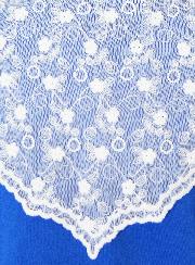 Voile Chrétien - Mantille Brodée Blanc