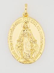 Médaille Miraculeuse Finition Or 18k - 14mm