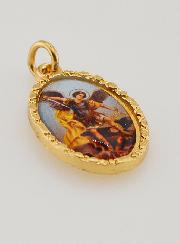 Médaille Bord Torsadé 25mm - Saint Michel