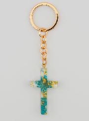 Porte-clés Croix Translucide