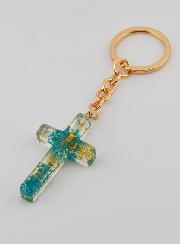 Porte-clés Croix Translucide