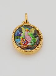 Médaille Bord Torsadé 25mm - Ange Gardien