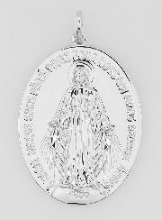 Médaille Miraculeuse Rhodiée - 20mm