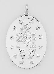 Médaille Miraculeuse Rhodiée - 26mm