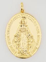 Médaille Miraculeuse Finition Or 18k - 30mm