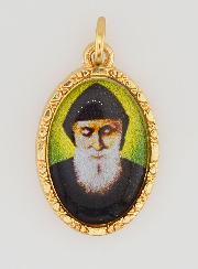 Médaille Bord Torsadé 25mm - Saint Charbel