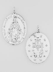 Médaille Miraculeuse Rhodiée - 24mm