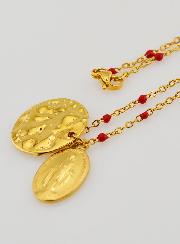 Médaille Miraculeuse + Chaîne Perlée