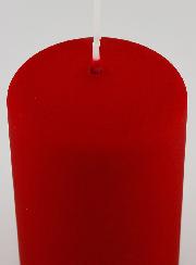Bougie de Décoration Velours Mat - Rouge