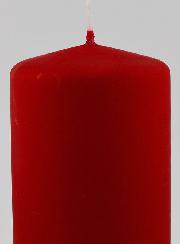 Bougie de Noël Effet Velours - Rouge