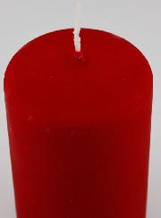 Bougie de Noël Effet Velours - Rouge