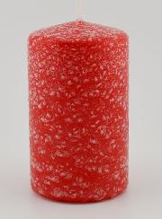 Bougie de Décoration Effet Polaire - Rouge