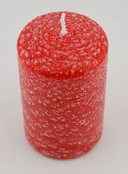 Bougie de Décoration Effet Polaire - Rouge