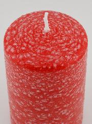 Bougie de Décoration Effet Polaire - Rouge