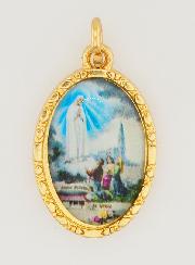 Médaille Bord Torsadé 25mm - Notre Dame de Fatima