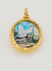 Médaille Bord Torsadé 25mm - Notre Dame de Fatima