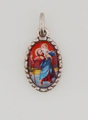Médaille Bord Torsadé 15mm - Saint Christophe