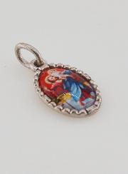 Médaille Bord Torsadé 15mm - Saint Christophe