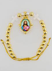 Bracelet Réglable - Sacré Coeur de Jésus