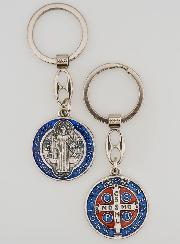 Porte-Clés Médaille de Saint Benoît Colorée