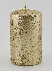 Bougie de Décoration Pailletée - Champagne