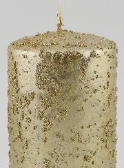 Bougie de Décoration Pailletée - Champagne