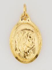 Médaille Vierge Marie de Profil - 25mm