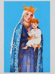 Carte de Baptême - Vierge à l'Enfant