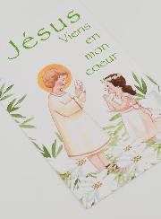 Carte de Communion - Jésus Viens en mon Coeur