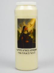 Bougie de Neuvaine à Sainte Scholastique
