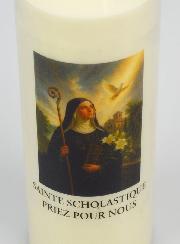 Bougie de Neuvaine à Sainte Scholastique