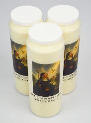 Lot de 3 Bougies de Neuvaine à Sainte Scholastique