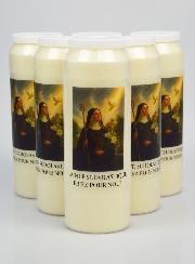 Lot de 6 Bougies de Neuvaine à Sainte Scholastique
