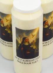 Lot de 10 Bougies de Neuvaine à Sainte Scholastique