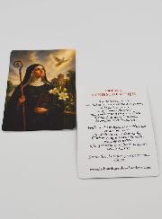 Carte de Prière à Sainte Scholastique