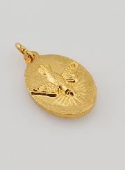 Médaille Bord Torsadé 25mm - Saint Christophe