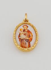 Médaille Bord Torsadé 25mm - Saint Antoine