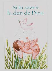 Carte de Baptême - Le Don de Dieu