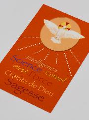 Carte de Confirmation - Orange