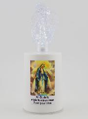 Bougie d'Église à Led Vierge Miraculeuse - 60 jours