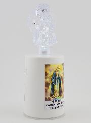 Bougie d'Église à Led Vierge Miraculeuse - 60 jours